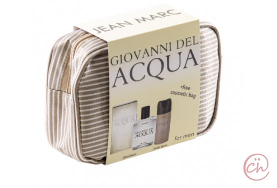 Мъжки подаръчен комплект Афтършейв + Део спрей - Giovanni Del Acqua - Jean Marc